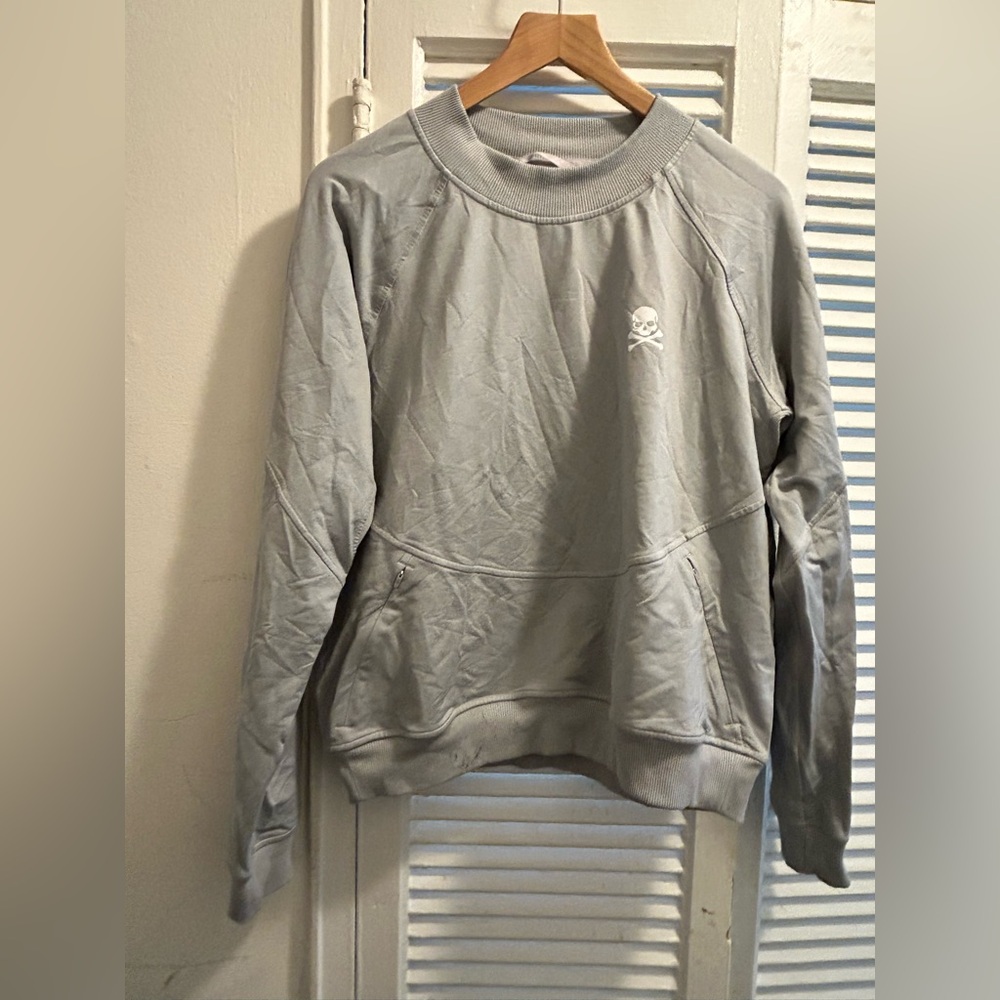Lululemon City Sweat Crew Grey Sweatshirt Run Women’s Size 10 SoulCycle
